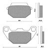 Picture of Brakepads Kymco Super 9 A/People FD0269