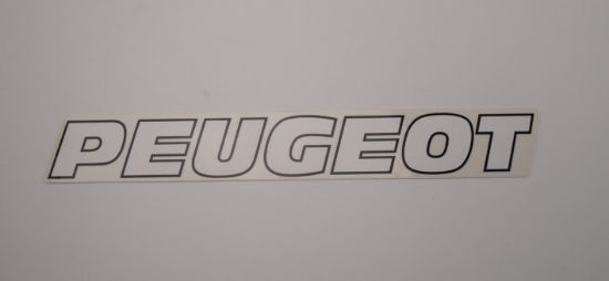 Picture of Transfer Peugeot 195x30mm white/black