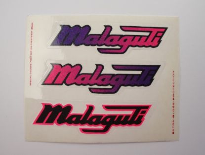 Picture of Transferset Malaguti woord 10cm 3-dlg.