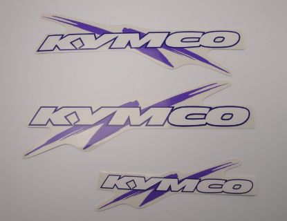 Picture of Transferset Kymco striping paars 3-delig