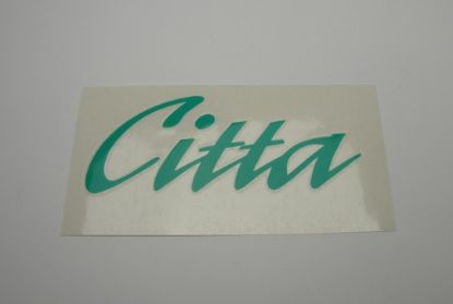 Afbeeldingen van Transfer Vespa Citta groen 11cm p/st.