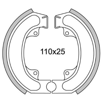 Picture of Brake Shoe GF1229 Honda Scoopy rear