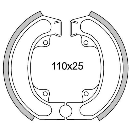 Picture of Brake Shoe GF1229 Honda Scoopy rear