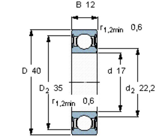 Picture of Bearing 6203 DD