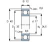 Picture of Bearing  SS, CD, C 6203 genuine Honda