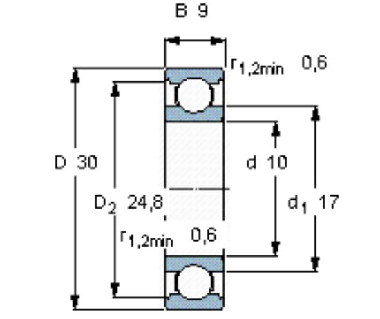 Picture of Bearing 6200 SKF