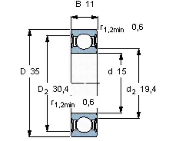 Picture of Bearing 6202 op C3