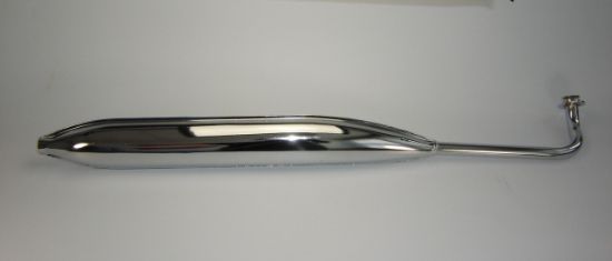 Picture of Exhaust Honda C50 reproduction chrome