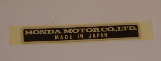 Afbeeldingen van Transfer "made in japan"  Honda orig.