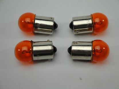 Picture of Bulb 12V 10W BA15S orange 4pcs.