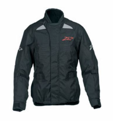 Picture of Jacket L Zip GO black Kordura membraam