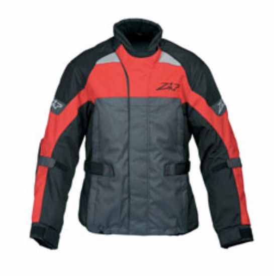 Afbeeldingen van Jas M Zip Go rood-zwart Cordura