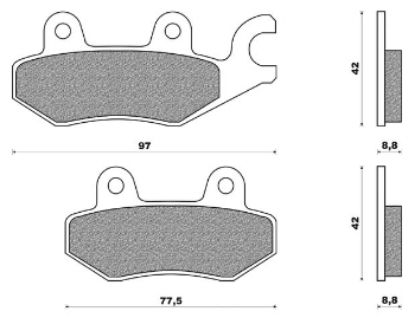 Picture of Brake pad set Kymco Dink FD0257