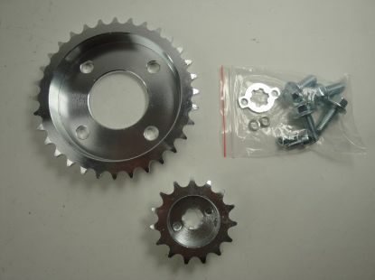 Picture of Sprocket set offset 15mm Skymax Dax mod.