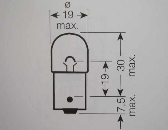 Picture of Bulb 6V 5W BA15S