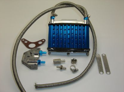 Picture of Oilcooler set Posh Dax/SS/Monkey blue