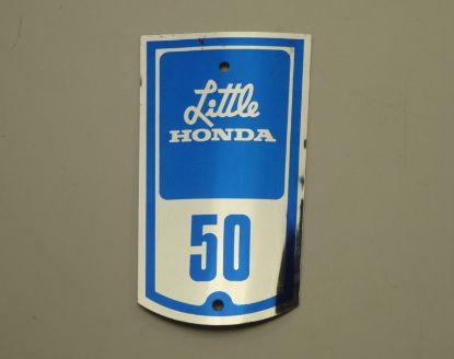 Afbeeldingen van Embleem Little Honda P50 op balhoofd