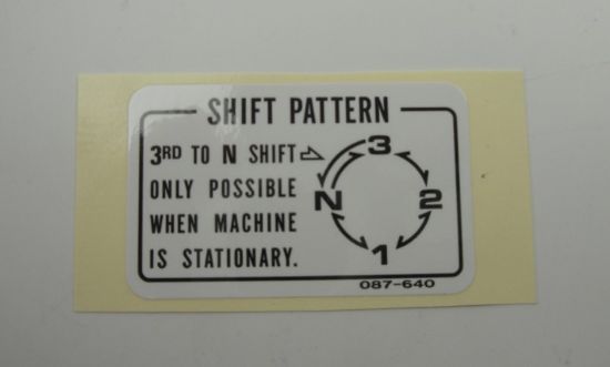 Picture of Transfer shiftpatern C50 English