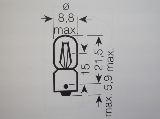 Picture of Bulb 12V 4W BA9S