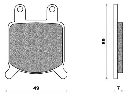 Picture of Brake pads Gilera/Zundapp