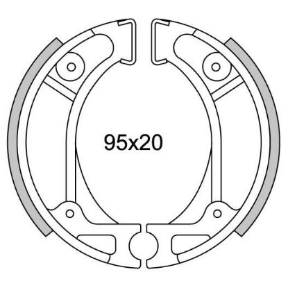 Picture of Brake shoe kit Vision/DJ/Mio repro 1248