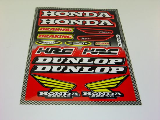 Afbeeldingen van Transferset Honda racing sponsorkit HRC