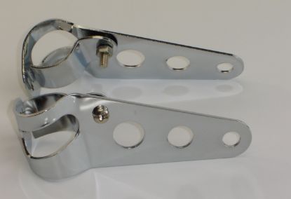 Picture of Head light bracket 32>38mm Chrome 110mm