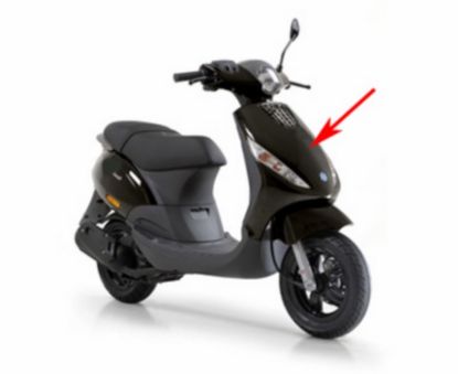 Picture of Front cover Piaggio Zip genuine black