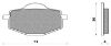 Picture of Brake pads Yamaha FD0090